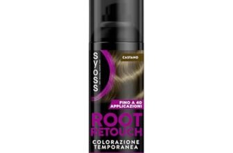 Syoss Root Retouch Colorazione Temporanea Spray Castano 120ml, Ritocco capelli bianchi e ricrescita capelli resistente a pioggia e sudore, Fino a 40 applicazioni