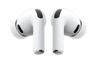 Apple AirPods Pro 3, Cancellazione attiva del rumore, Rilevamento della frequenza cardiaca, Cuffie Bluetooth, Audio spaziale, Suono ad alta fedeltà, Ricarica USB-C​​​​​​​