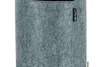 Lechuza 14192 Trendcover 32 Planter Cover Self-Watering Planter for Indoor and Outdoor Use, 12″ x 13″, Felt Dark Grey