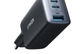 Anker Caricatore USB C rapido 735 (Nano II 65W) Pod a 3 Porte PPS, Alimentatore Compatto USB C per MacBook PRO/Air, iPad PRO, Steam Deck, Galaxy S20, dell XPS 13, Note 20, iPhone 17 Pro Max/16, Pixel