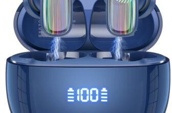 Conyat AI Cuffie Traduzione, Buletooth 5.4 Auricolari Traduzione con 164 Lingue/6 Modalità di Traduzione, Cuffie Traduttrici 3-in-1 con ENC Mics, Cuffie Bluetooth 5.4 per Viaggi/Affari/Studio, Blu