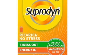 Supradyn Ricarica No Stress, Integratore Multivitaminico Antistress Adulti con Magnesio, Vitamine B, Rhodiola Rosea e Melissa, 20 Bustine Limone