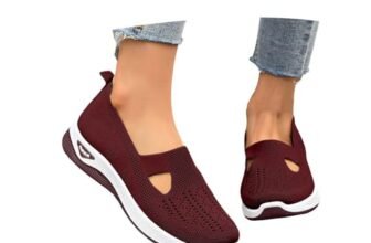 Scarpe Ortopediche Donna – Scarpe Slip On Senza Lacci Morbida Sneakers da Ginnastica Traspirante Antiscivolo Leggere Traspiranti Sneakers da Corsa Casa Estive Comode Camminare