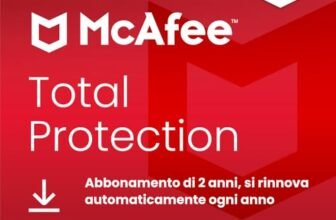 McAfee Total Protection – 5 Dispositiv 2026 | Antivirus, VPN gestore delle password, software di sicurezza, monitoraggio dell’identità | Abbonamento di 2 anno con rinnovo automatico, Scarica