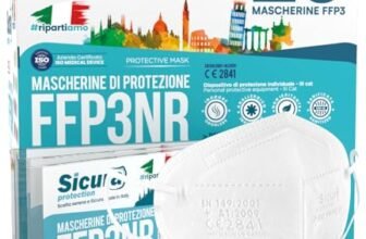 25 Mascherine FFP3 Certificate CE Italia Made in Italy BFE ≥99% | PFE ≥99% Mascherina ffp3 SANIFICATA e sigillata singolarmente. Produzione 100% Italiane