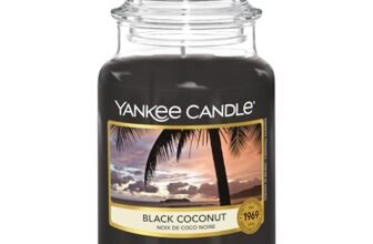 Yankee Candle Candela profumata in giara grande | Noce di cocco nera | Durata Fino a 150 Ore | Regali per donne