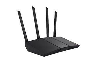 ASUS RT-AX57 AX3000 AiMesh Dual Band Router Estendibile WLAN, WiFi 6, Per Modem Operatore e ONT, 1024-QAM, AiProtection, MU-MIMO, OFDMA, Controllo app