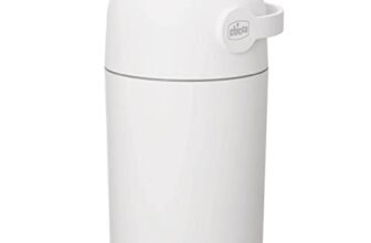 Chicco Odour-Off, Cestino per pannolini, Sacchi telescopici per rifiuti, Materiale robusto a triplo strato, Trattiene i cattivi odori, 45 Sacchetti, 15×3