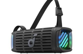 Soundcore Boom 3i di Anker – Altoparlante robusto 50W, impermeabile IP68 (acqua salata), galleggiante, BassUp 2.0, Bluetooth 5.3, autonomia 16 ore, TWS. Ideale per Kayak/Pesca/Campeggio