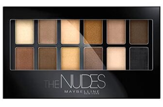 Maybelline New York Palette Ombretti The Nudes, 12 Colori Sulle Sfumature del Nudo, Finish Matte, Satinato e Perlato