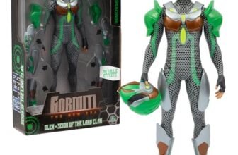 GORMITI THE NEW ERA- Scion Del Clan Della Terra Glen, Action Figure 27 Cm Articolato, Personaggio Gormiti Con Casco E Armatura Effetto Silver Rimovibili, Per Bambini A Partire Dai 3 Anni