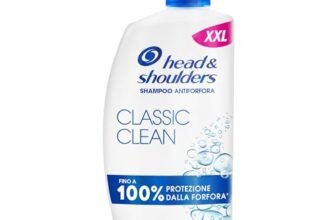 Head & Shoulders Shampoo Antiforfora Classic Clean 1000ml con Dosatore per Uso Quotidiano. Fino al 100% Protezione dalla Forfora. Clinicamente Testato. Per Tutti i Tipi di Cute e Capelli. Freschezza
