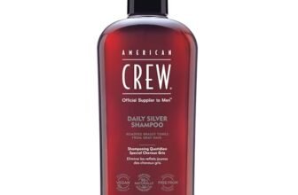 American Crew Daily Silver Shampoo, Shampoo Uomo Tonalizzante, Rimuove i Toni Caldi Indesiderati, Rivitalizza e Illumina i Capelli Grigi, Formula Vegana, Per L’Uso Quotidiano, 250ml