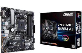 ASUS PRIME B450M-A II, Scheda Madre Micro ATX AMD B450 (Ryzen AM4), M.2, HDMI/DVI-D/D-Sub, USB 3.2 Gen 2 Type-A, BIOS FlashBack e Supporto per l’Illuminazione RGB Aura Sync