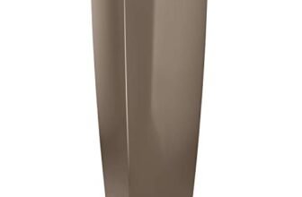 LECHUZA CUBICO Alto Premium 40 tortora lucido 18234