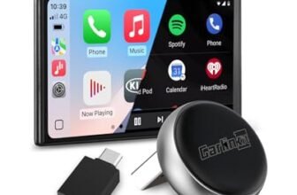 Carlinkit Adattatore wireless per auto CarPlay e Android, mini ultra 3 converte OEM cablato a wireless per iPhone e Android 11+, USB-A/Type-C Plug & Play, connessione veloce, aggiornamento online
