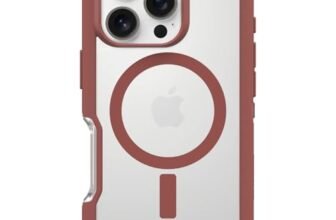 OtterBox Cover per iPhone 16 Pro Defender Series XT MagSafe, resistente a shock e cadute, cover ultra robusta, testata 7x vs le norme anti caduta MIL-STD 810G, Trasparente/Marrone