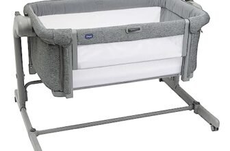 Chicco Next2Me Magic Evo, Culla Neonato Fianco Letto, con Modalità Dondolo, Spondina Apribile, 11 Livelli di Altezza, Altezza Regolabile, 4 Ruote, Materasso e Borsa da Viaggio Inclusi, Grigio Scuro