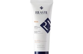 Rilastil Man Crema Dopobarba, Trattamento Idratante e Nutriente, Pelli Sensibili, Normali e Secche, Emolliente e Lenitivo, con Acido Ialuronico, Confezione da 75ml