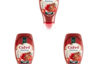 Calvé Tomato Ketchup Top Down – 430 ml (Confezione da 3)