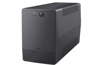Trust Paxxon 1000VA Gruppo di Continuità, 4 Prese di Corrente a Parete con Batteria e Protezione da Sovratensione