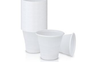 DETERMONDO 500 Bicchierini Caffè Plastica Monouso 80cc Tazzine Bianche Usa e Getta Resistenti Professionali per Espresso Corto Ristretto Ideali per Bar Distributori Automatici Ufficio Casa Feste