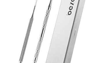 BEZOX Solleva Unghie Incarnite – Pedicure Utensile Lima （13.4cm)& Lifter kit(16.5cm) bordi laterali Chiropody – acciaio inox strumenti Podologia