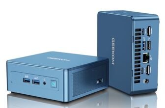 GEEKOM IT12 Mini PC con Intel i5-12450H(Garanzia 3 Anni),16GB RAM((Memoria DDR Espandibile,Non LPDDR) e 512 SSD,Windows 11 Pro,LAN 2.5G,6 x USB,Slot SD per Multitasking e Controllo industriale