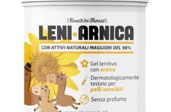 LeniArnica Gel Arnica Montana al 98% per Pelli Sensibili – Lenitivo, Ipoallergenico, Senza Profumo – Dermatologicamente Testato (550ml)