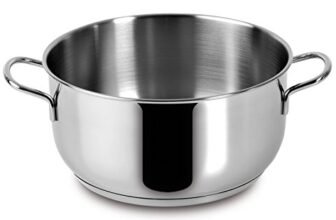 Lagostina Every Casseruola Fonda Ø 24 cm in Acciaio Inox 18/10 con Fondo Lagoseal Plus, Esterno Satinato e Ampie Manicature, Adatta a Tutte le Fonti di Calore, Inclusa Induzione