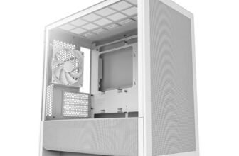 NZXT H3 Flow – Case PC Gaming Micro-ATX – Flusso d’aria ottimizzato – 1 ventola 120mm inclusa – GPU full-size – Radiatore 280mm frontale, 240mm superiore – Scheda madre con conn. posteriore – Bianco