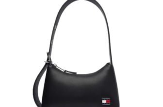 Tommy Jeans Tjw Cool Shoulder Bag Aw0aw17873, Borsa a Tracolla Donna, Black (Black), One Size