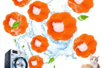 Acchiappa Pelosità per Lavatrice, Palla di Lavaggio Lavatrice, Rimuovere Peli di Animali, Ridurre Grovigli (8 pezzi)