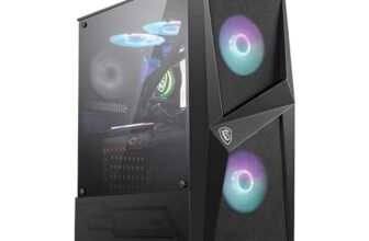 MSI MAG Forge 100R Case ATX, 2 ventole ARGB + controller (Mystic Light), supporta radiatori fino a 240mm, vetro temperato 4mm, filtro antipolvere, airflow ottimizzato, 2x USB 3.2 Gen1