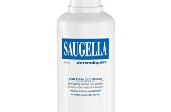 Saugella Dermoliquido Detergente Intimo Quotidiano, pH 3.5, Antiodore, Rinfrescante e Tonificante, con Salvia e Acido Lattico, 500 ml