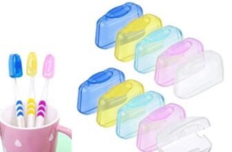 ZHjuju Copri spazzolino da denti, 10 pezzi Tappo proteggi testa spazzolino ， Copri testina spazzolino portatile da viaggio Coperchio custodia protettiva spazzolino per casa Escursionismo campeggio