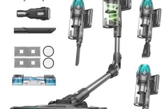 Vexilar Aspirapolvere Senza Fili Potente 65000Pa/ 60Min, V15Max Aspirapolvere Lavapavimenti,Antigroviglio,Ultraleggero,Scopa Elettrica Senza Fili Aspirapolvere Senza Sacco per Pavimenti/Tappeti