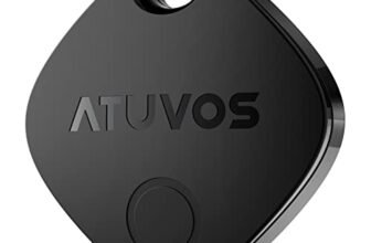 ATUVOS Air Tag Smart Tracker 1 Pezzo, Bluetooth Localizzatore Compatibile con Apple Dov’è (solo iOS, Android non supportato), Trova oggetti e chiavi, Bagagli/Valigie/Portafogli, Batteria Sostituibile.