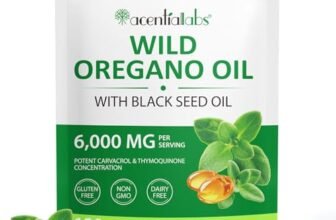 Olio di origano 120 capsule, oil of oregano with black seed oil