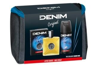 Denim – Regalo Uomo, After Shave Dopobarba 100 ml e Deodorante Spray 150 ml, Fragranza Original, con Beauty Case Uomo