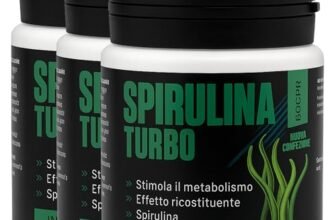 Spirulina Turbo – Integratore Alimentare di Spirulina in Capsule – 180 Capsule
