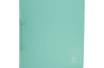 Exacompta, rif. 54173E. Scatola di cartone da 20 raccoglitori morbidi Chromaline in polipropilene (PP), 2 anelli rotondi diametro 15 mm, dorso 20 mm. Dimensioni esterne: 32 x 25 cm, formato A4,