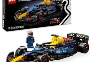 LEGO Speed Champions Auto da Corsa F1 Oracle Red Bull Racing RB20 Modello di Macchina da Collezione con Minifigure del Pilota di Formula 1, Regalo per Uomo, Donna e Adulti Fan dell’Automobilismo 77243