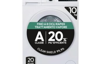 Candy Smart Pro Inverter CSO 6106TWMC1-S, Lavatrice a carica frontale