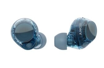 Sony WF-C710N Auricolari True Wireless con Noise Cancelling, leggeri, controlli touch, connessione multipoint, IPX4, batteria fino a 40 ore, ricarica rapida, iOS e Android – Glass Blue