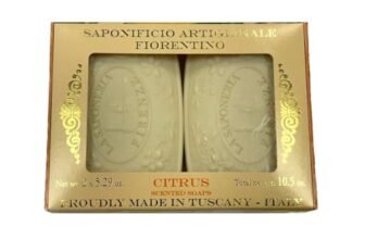 Saponificio Artigianale Fiorentino, Agrumi sapone vegetale, set di 2 saponette da 150 g