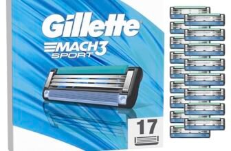 Gillette Mach3 Sport Lamette di Ricambio da Uomo Per Una Rasatura Profonda, 17 Pezzi