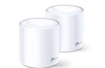 TP-Link Deco X60(2-pack) Nuova Versione AX5400Mbps Mesh Router Wi-Fi 6, Router e Ripetitore, 160MHz, 2 Pezzi con Copertura Fino a 490㎡, Ideale Per Case Grandi, Compatibile con Amazon Alexa