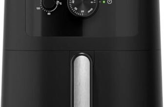 Braun MultiFry 3 HF3000 Friggitrice ad Aria da 4,3L, Forno ad Aria con Controllo della Temperatura 80-200°, Tecnologia RealAir, Timer 60′, 12 Programmi Preimpostati, Controllo Touch, 1500W, Nero Opaco