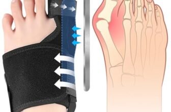 Viexpand Alluce Valgo Correttore, Tutore Separatori Per Piedi, Regolabile Correttore Dei Piedi, Divaricare e Allungare Le Dita, Giorno e Notte, Per Donna Uomo Proteggi Rilassare Dita(Sinistra)